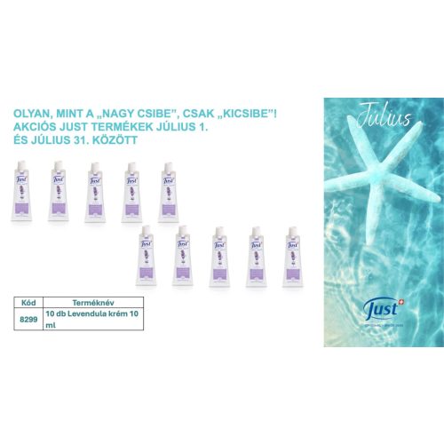 10 db Levendula krém (10 ml/db)