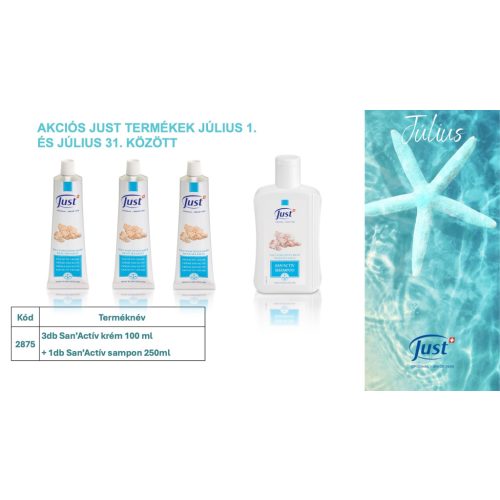 3 db San'Activ krém (100 ml) + 1 db San’Activ sampon (250 ml)