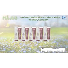 5 db Vital Just nappali krém 30 ml